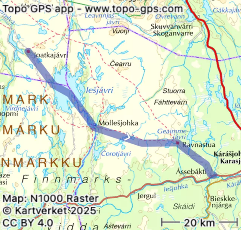 bilde viddeseminar kart.png Kart over Finnmark.